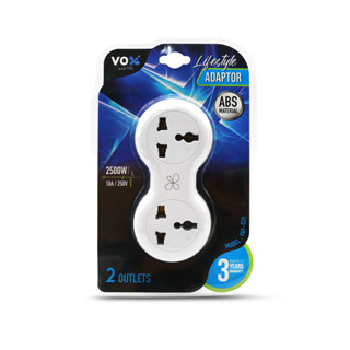 Universal Adapter 2 ช่องเสียบ รุ่น VAP-02H