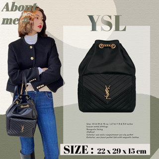 แซงต์โลรองต์  YSL  Saint Laurent กระเป๋าเป้หนังแกะ/สะพายข้าง