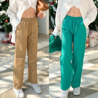 BEBELUGA ป้าย Akkara - กางเกงขายาวผ้าไนลอน รุ่น Olivia pants