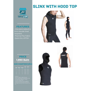 Slinx Playsuit with hood Neoprene หนา 3 mm wetsuit สำหรับใส่ดำน้ำ พร้อมส่ง