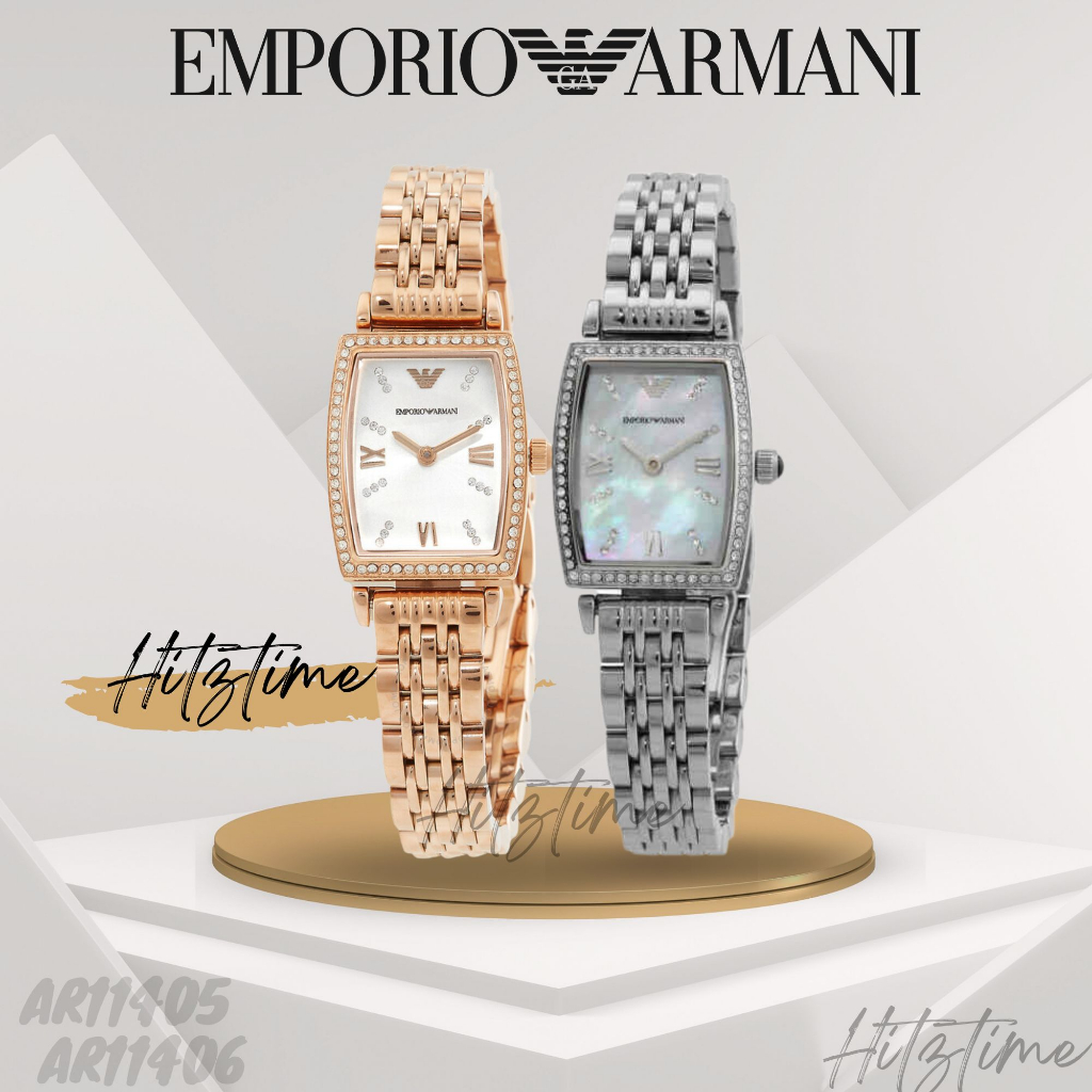 นาฬิกา Emporio Armani ข้อมือผู้หญิง รุ่น AR11406 AR11405 นาฬิกาแบรนด์เนม สินค้าขายดี Watch Armani ขอ