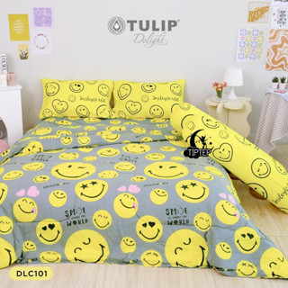 Tulip Delight ผ้าปูที่นอน (ไม่รวมผ้านวม) พิมพ์ลาย Smiley World DLC101