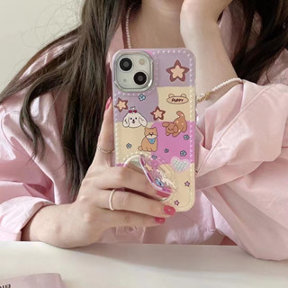 ✨สไตล์ใหม่✨เคสไอโฟน 14 Pro Max เคส for 11 12 13 Pro Max เคสพกพาสะดวก iPhone 13 น่ารัก กระจกพับ Case เคสกันกระแทก