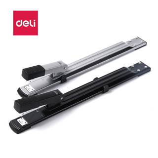 Deli เครื่องเย็บตัวยาว เครื่องเย็บกลางกระดาษ Long Stapler เย็บลึก เครื่องเย็บกระดาษมุงหลังคา แม็ก max เย็บ.