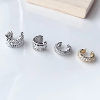 รวม Ear cuff set A ไม่ต้องเจาะหู แบบเกี่ยวหู หนีบหู คล้องหู หรูๆ ใส่ออกงาน งานพรีเมี่ยม