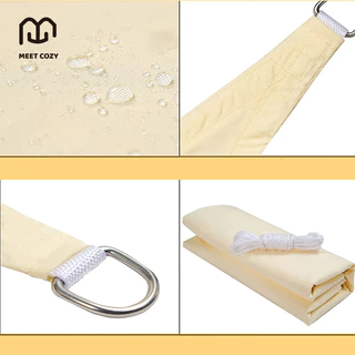 MEET COZY ผ้าบังแดด กันน้ำ 420D/160GSM Sun Shade Sail ผ้าใบบังแดด #1 FA-C
