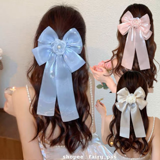 พร้อมส่ง ร้าน🇹🇭กิ๊ฟโบว์ใหญ่กุหลาบ กิ๊ฟวันแม่ กิ๊ฟสีฟ้า คลิปหนีบผม งับริบบิ้นใหญ่ กิ๊บริบบิ้น กิ๊บโบว์