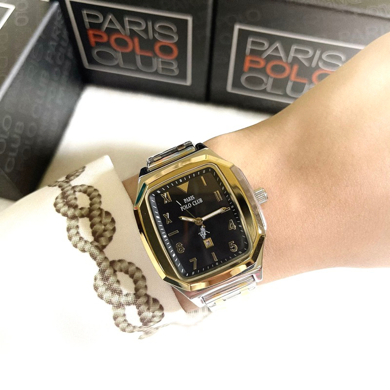 PARIS POLO รุ่น PPC-230218-SRG นาฬิกาข้อมือสำหรับผู้หญิงของแท้ประกันศูนย์1ปี