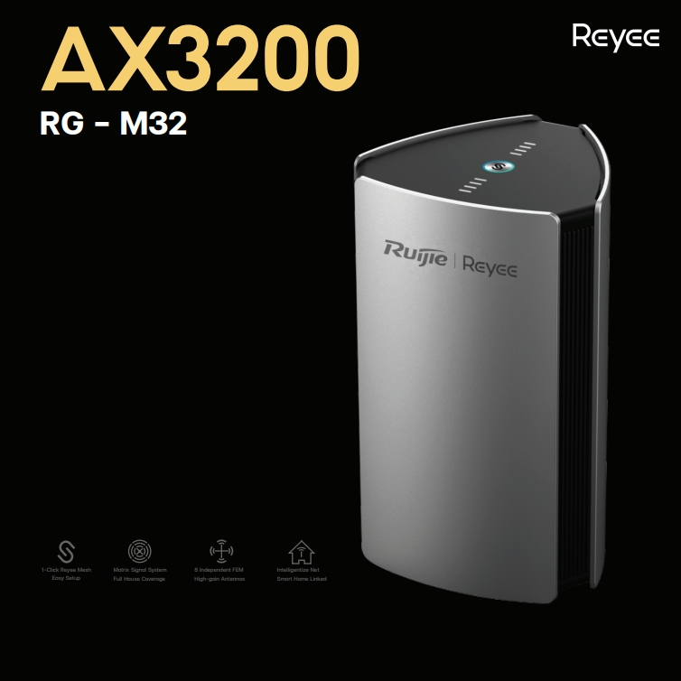 Reyee RG-M32 3200M Wi-Fi 6 Dual-band ax 4x4MIMO Gigabit Mesh Router