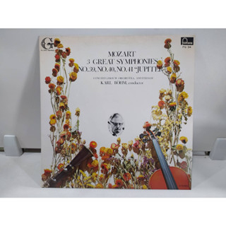 1LP Vinyl Records แผ่นเสียงไวนิล MOZART 3 GREAT SYMPHONIES   (E14D32)