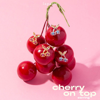 Lapaire l Cherry on top necklace + earring