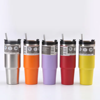 luckythai แก้วน้ำ แก้วเก็บความเย็น 30oz 890ml สแตนเลสแท้