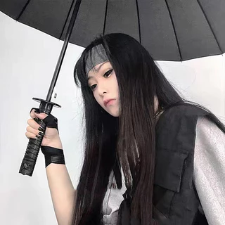 มีคุณภาพสูง! ร่มด้ามยาว ร่ม เสาตรง ดาบ แอนิเมชั่น โฆษณา ร่มซามูไรญี่ปุ่น creative แถมถุงเก็บ