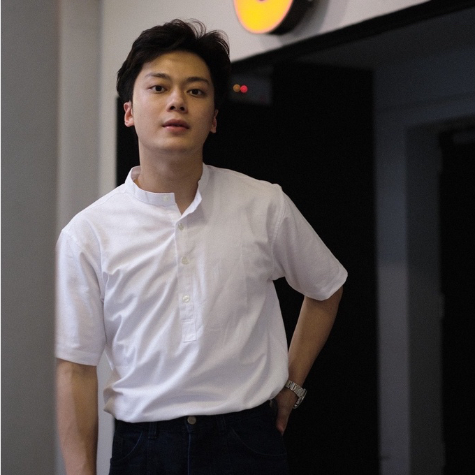 SM018-smart shirt | เสื้อเชิ้ตคอจีนกระดุม 4 เม็ดแขนสั้น(รวมทุกสี)