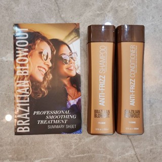 Brazilian Blowout Anti frizz Shampoo/Conditioner 350 ml​ แชมพูและครีมนวดเติมเคราตินปราศจากสารซัลเฟต