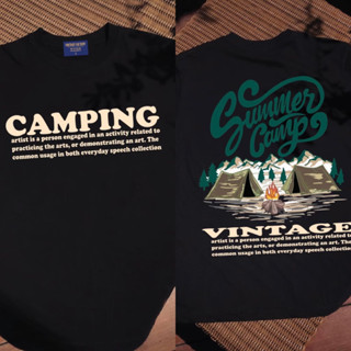 (พร้อมส่ง) เสื้อยืด SUMMER CAMP - ผ้า Cotton100%