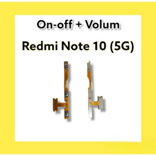 On-Off + Volum Redmi Note10 (5G) /note 10 5g แพรสวิตช์เปิด-ปิด เพิ่มเสียง-ลดเสียง อะไหล่โทรศัพท์มือถือ**สินค้าพร้อมส่ง**