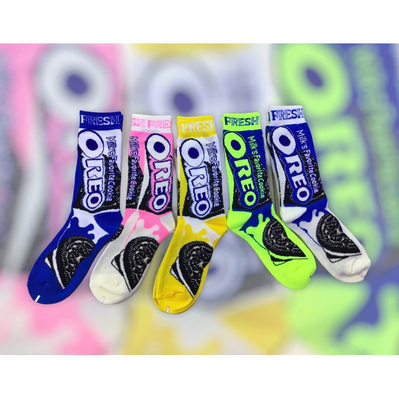 ถุงเท้าโอริโอ้ Oreo ลายน่ารัก