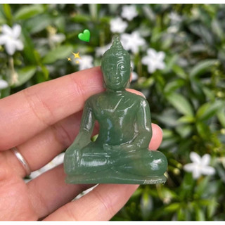 💚พระแกะสลักหินอะเวนจูรีน (aventurine)💚