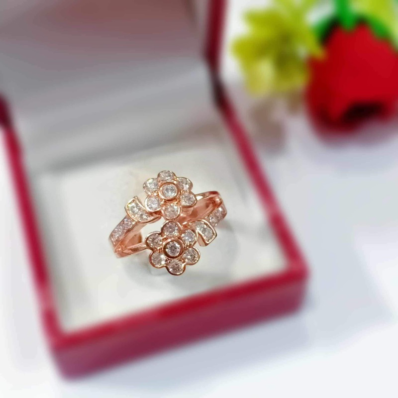 แหวนดอกไม้ แหวนนาคเพชร มีไซด์ 50 ถึง 68 งานนาคแท้ 40%มีใบรับประกัน