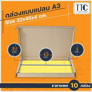 กล่องแบบแปลนขนาด A3 แพ็ค 10 ใบ (TT104)