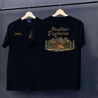 (พร้อมส่ง) เสื้อยืด BOULDER EXPLORER - ผ้า Cotton100%