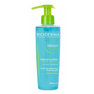 Bioderma SEBIUM GEL MOUSSANT 200 ml ไบโอเดอร์มา ซีเบี่ยม เจล มูซอง เจลล้างหน้า 200ml.