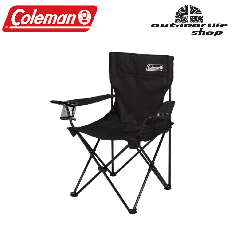 coleman jp arm chair เก้าอี้พับพร้อมแขนพัก สีดำ