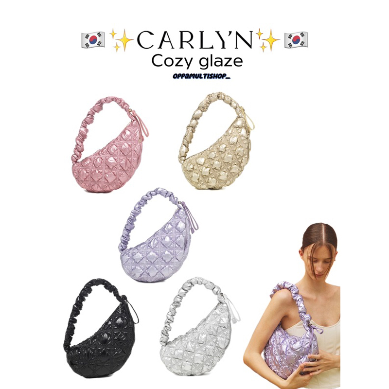 Carlyn cozy  glaze Color : silver / black / gold / lavender / rose pink