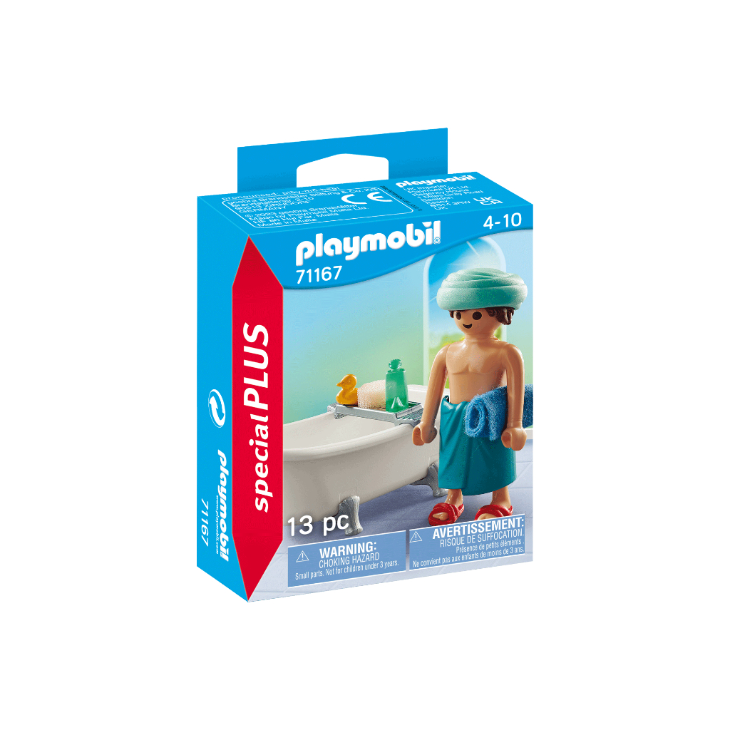Playmobil 71167 Man with Bathtub ของเล่นบทบาทสมมติ สเปเชียล ผู้ชายกับอ่างอาบน้ำ