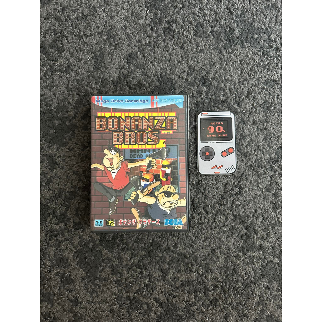 Sega Cartridge Megadrive 16 Bit Bonanza Bros Boxed / Japan