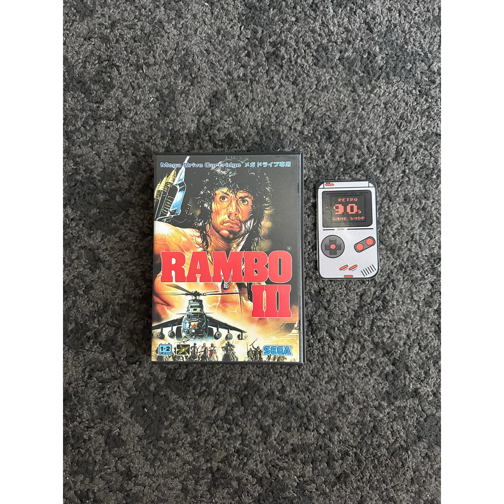 Sega Cartridge Megadrive 16 Bit Rambo III Boxed / Japan