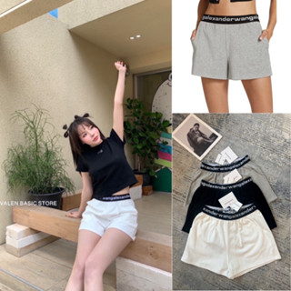 𝑁𝑒𝑤 𝐶𝑜𝑙𝑙𝑒𝑐𝑡𝑖𝑜𝑛 ✨✨  “AxW short pants” กางเกงขาสั้น ขอบเอวยางยืดทอเป็นลายแบรนด์ VALEN BASIC STORE