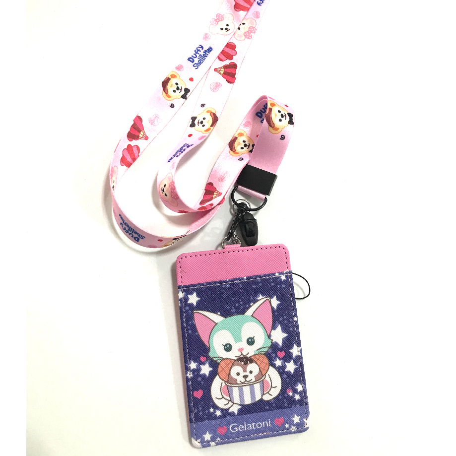 GLTN DF  สายคล้องคอ สายคล้องบัตร ที่ใส่บัตร ซองใส่บัตร พร้อมสายคล้องคอ ลาย GELATO  P งานดี สวยงาม สำ