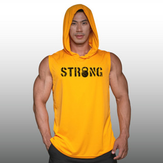 STRONG เสื้อฮู้ดแขนกุด Sleeveless Hoodies