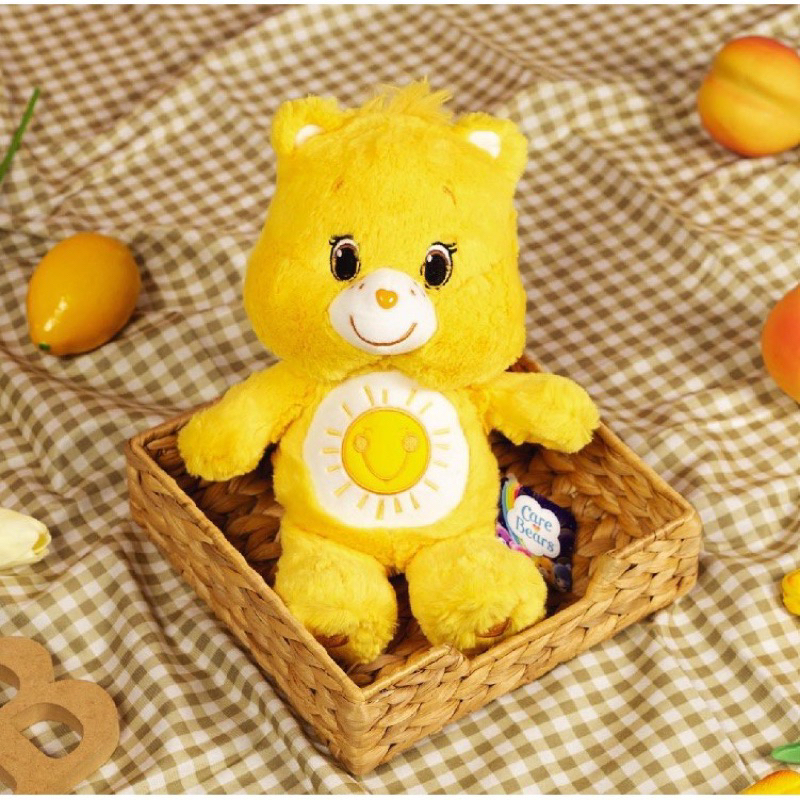 Care Bears-ตุ๊กตาหมีแคร์แบร์ Funshine bear🌞ลิขสิทธิ์แท้100%💛