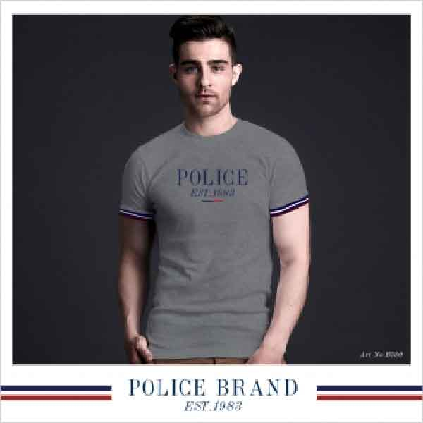 เสื้อยืด Police Brand ทรง Slimfit (F572,B380,X114) — صورة 2