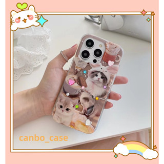 🎁ส่งของขวัญ🎁เคสไอโฟน สำหรับ 11 14 for iPhone Case 13 12 Pro Max แฟชั่น น่ารัก น่าสนใจ แมว กันกระแทก เคสนิ่ม เคสโทรศัพท์