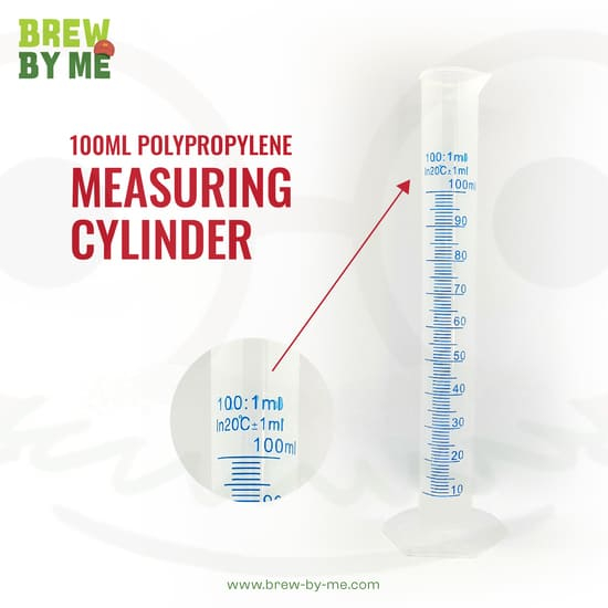 กระบอกตวงพลาสติก 100ml Polypropylene Measuring Cylinder #Hydrometer
