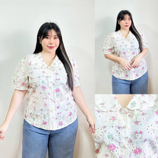 🔥Plussize🔥เสื้อคนอ้วน🔥 รอบอก 48”       รอบอก 50”         รอบอก 52”