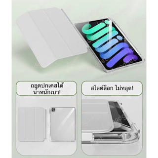 เคสสำหรับไอแพด รุ่นเเยกปก พับ Y Air11"13"/air5 /แอร์ 4/Pro11/mini 7,6 /Gen11,10 /Gen9 Slide Lock 3in1 ชาร์จปากกาในช่อง
