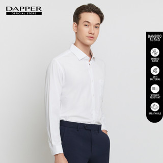 DAPPER เสื้อเชิ้ตแขนยาว BAMBOO BLEND ทรง Smart Fit สีขาว (BSLW1/102TB)