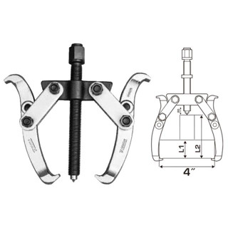 Total เหล็กดูด 2 ขา ขนาด 4 นิ้ว รุ่น THTGP246 ( 2 Jaws Puller )