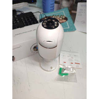 กล้องวงจรปิด 360 WiFi Could Camera CCTV ไร้สาย ดูผ่านมือถือ หมุนได้  แบบหลอดไฟ E27 Full HD 2K