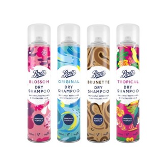 Boots Dry Shampoo 200ML. สเปรย์ฉีดผม โดยไม่ต้องล้างออก กลิ่นหอมสดชื่น มีให้เลือก 4 กลิ่น