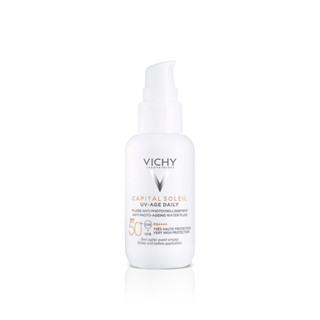 VICHY CAPITAL SOLEIL UV AGE DAILY SPF50+/PA++++ ครีมกันแดดสเต็ปเพื่อที่สุดแห่งการปกป้อง พร้อมตัดต้นตอสัญญาณแห่งวัย