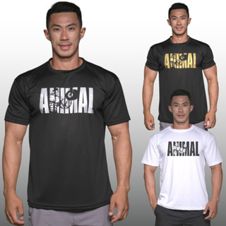 ANIMAL เสื้อยืดแขนสั้นผู้ชาย Men’s Gym Workout Bodybuilding Muscle T-Shirt