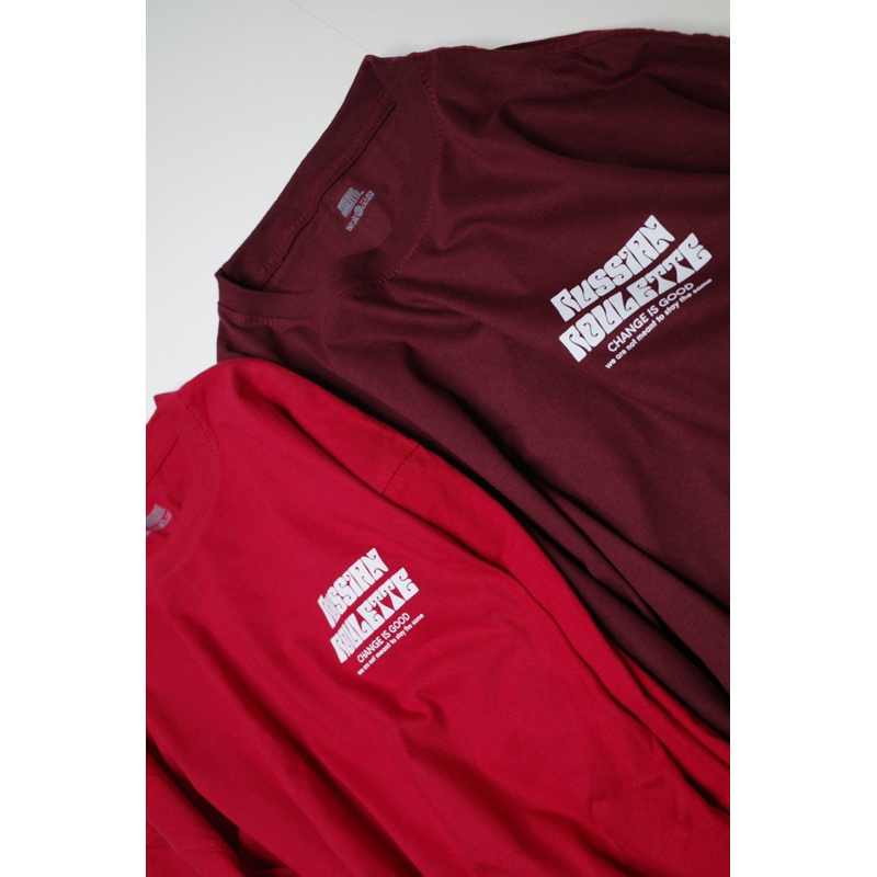 เสื้อยืด oversize คอลเลคชั่น Change is good ( CH สีแดง )