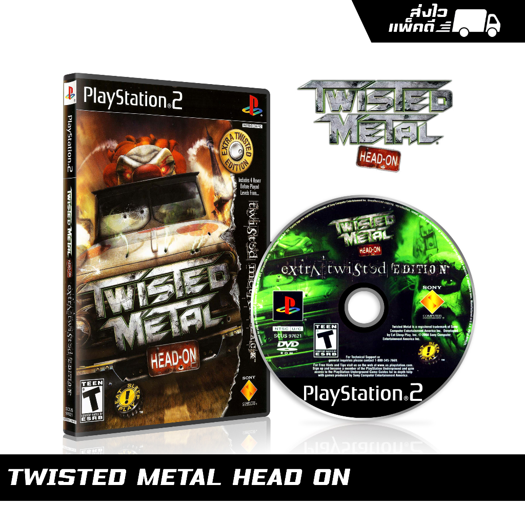 แผ่นเกม PS2 Twisted Metal : Head-On (english) สกรีนแผ่น พร้อมปกใส่กล่อง