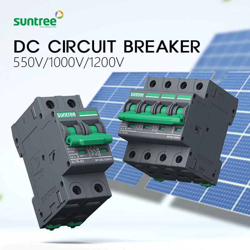 Suntree DC Breaker รุ่น SL7N-63 2P และ SL7N-63 4P เบรกเกอร์ DC เบรกเกอร์โซล่าเซลล์ ไฟกระแสตรง เซอร์กิตเบรกเกอร์MCBซันทรี